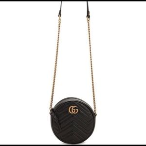 authentic gucci marmont round bag comes with duster and original box